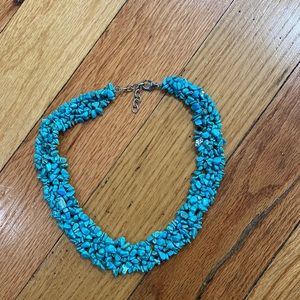 EUC Turquoise Stone Statement Necklace